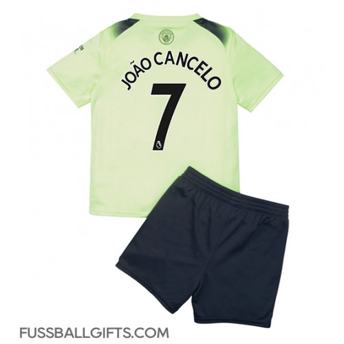 Manchester City Joao Cancelo #7 Fußballbekleidung 3rd trikot Kinder 2022-23 Kurzarm (+ kurze hosen)